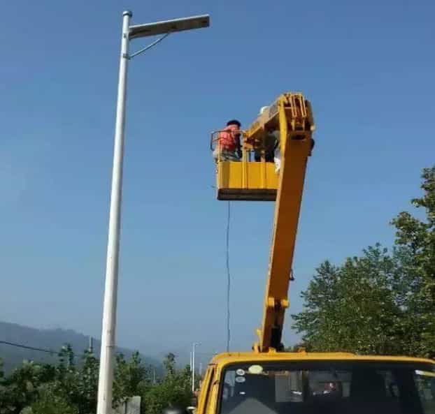 Solar parking lot light Project